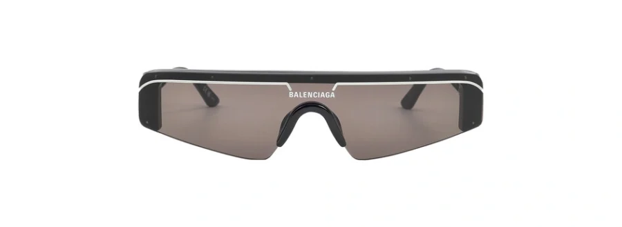 Balenciaga Gray Shield Unisex Sunglasses BB0003S 001 99 889652205809