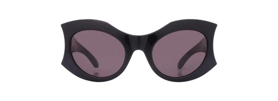 Balenciaga Grey Irregular Ladies Sunglasses BB0256S 001 56 889652416571