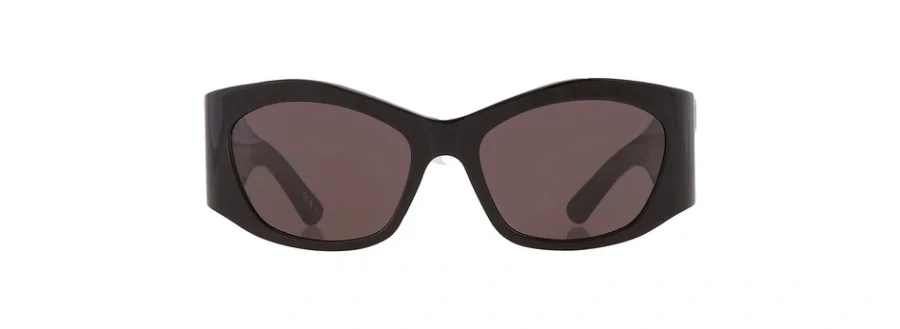 Balenciaga Grey Oval Ladies Sunglasses BB0329S 001 56 889652471891