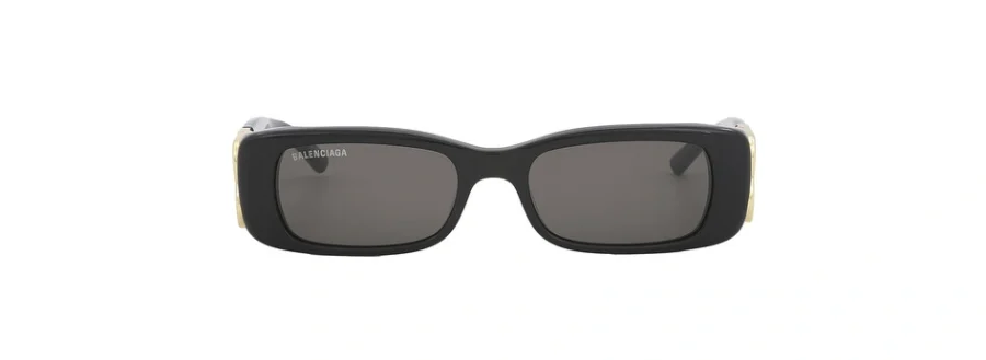 Balenciaga Grey Rectangular Ladies Sunglasses BB0096S 001 51 889652294056