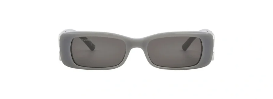 Balenciaga Grey Rectangular Ladies Sunglasses BB0096S 014 51 889652418094