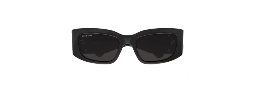 Balenciaga Grey Rectangular Ladies Sunglasses BB0360S 001 56 889652507439