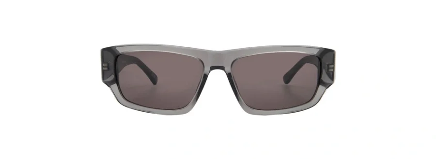 Balenciaga Grey Rectangular Men's Sunglasses BB0366S 004 58 889652507712