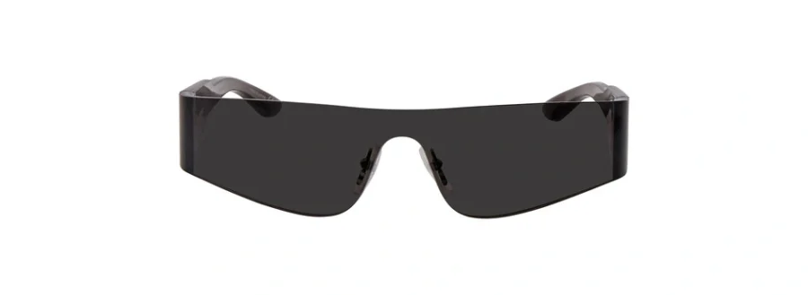 Balenciaga Grey Rectangular Unisex Sunglasses BB0041S 001 99 889652215006