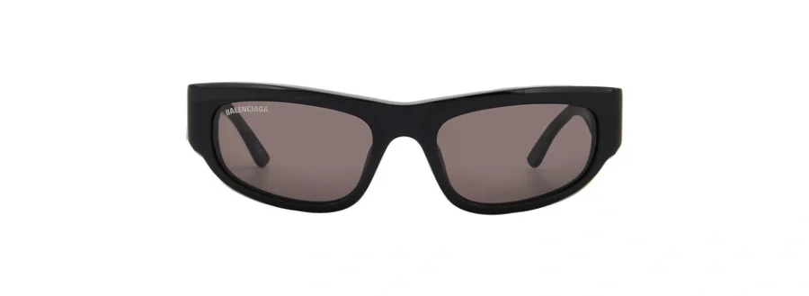 Balenciaga Grey Rectangular Unisex Sunglasses BB0388S 001 56 889652532134