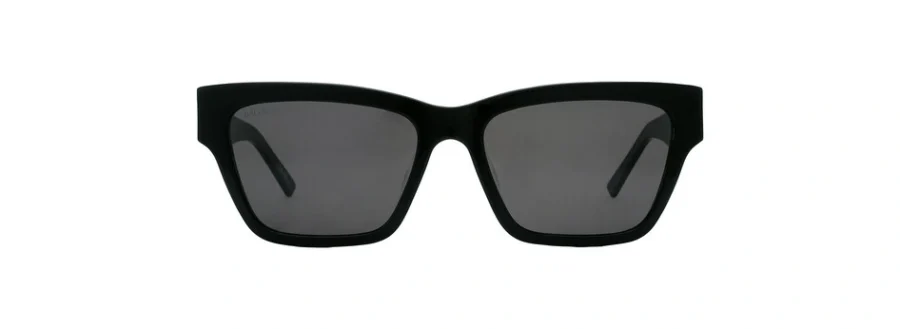 Balenciaga Grey Square Ladies Sunglasses BB0307SA 001 56 889652443386