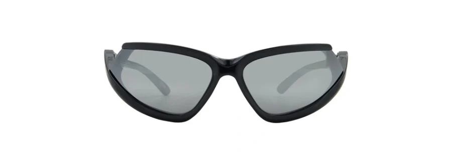 Balenciaga Silver Mirror Irregular Unisex Sunglasses BB0289S 001 71 889652442709