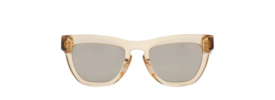 Burberry Light Brown Mirrored Gold Square Ladies