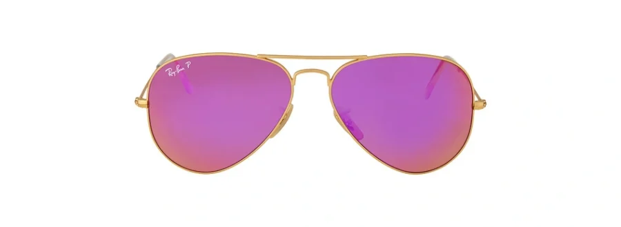 Ray-Ban Aviator Flash Lenses Polarized Cyclamen Unisex