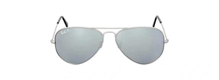 Ray-Ban Aviator Mirror Polarized Silver Flash Aviator Unisex