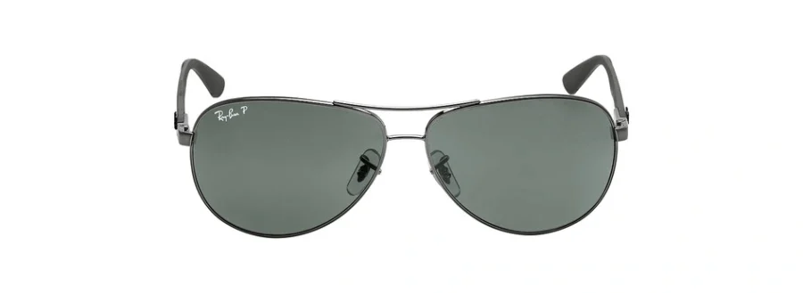 Ray-Ban Carbon Fibre Polarized Green Classic G-15 Pilot Men's
