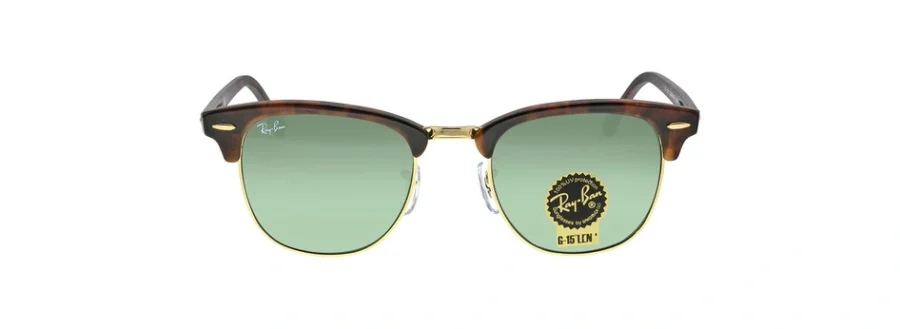 Ray-Ban Clubmaster Classic Green Unisex Sunglasses RB3016 W0366 51 805289304456
