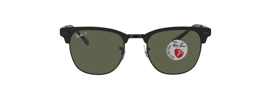 Ray-Ban Clubmaster Metal Polarized Green Classic G-15 Unisex