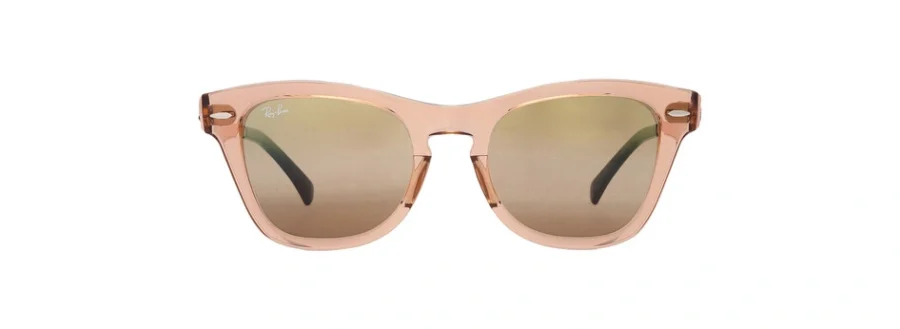 Ray-Ban Gold Gradient Mirror Square Unisex