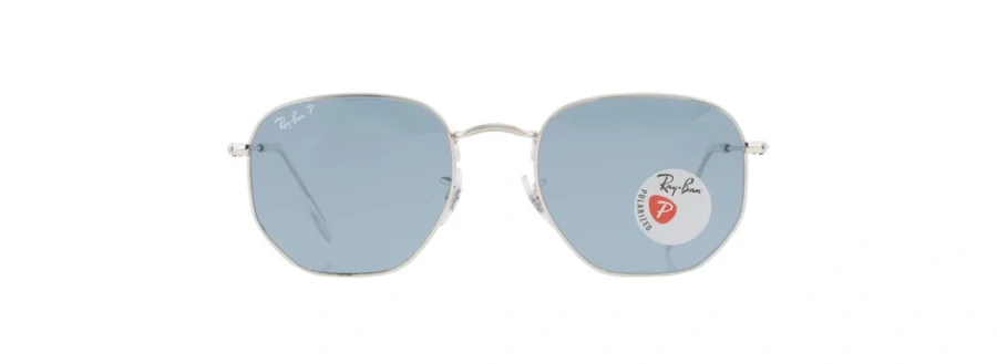Ray-Ban Hexagonal Flat Lenses Polarized Blue Unisex
