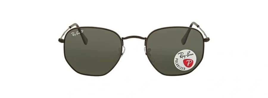 Ray-Ban Hexagonal Flat Lenses Polarized Green Classic G-15 Unisex