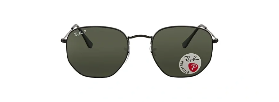 Ray-Ban Hexagonal Flat Lenses Polarized Green Unisex