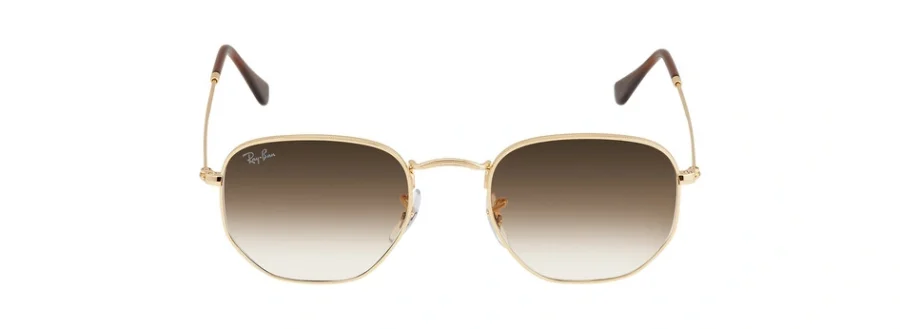 Ray-Ban Hexagonal Light Brown Gradient Unisex
