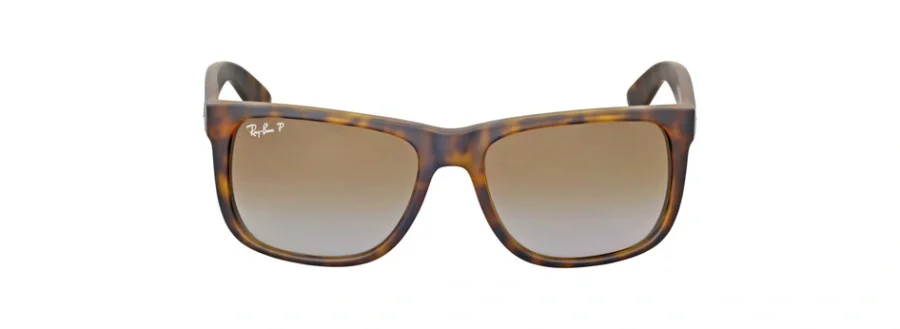 Ray-Ban Justin Classic Polarized Brown Gradient Square Men's Sunglasses RB4165 865/T5 54 8053672495683