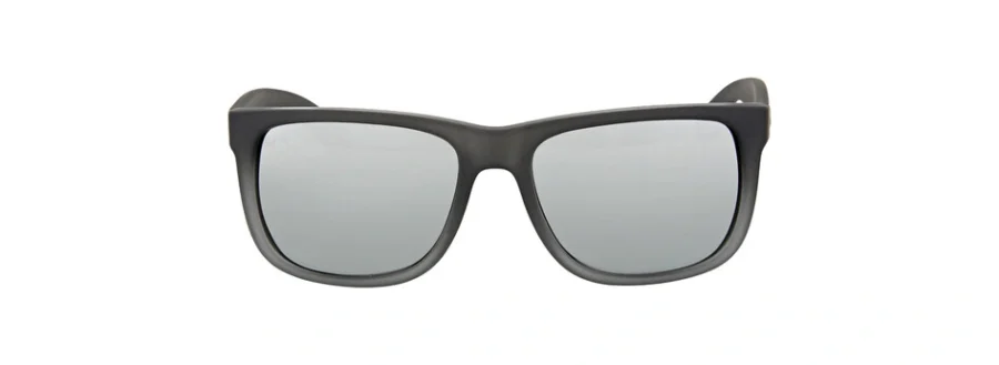 Ray-Ban Justin Classic Silver Gradient Mirror Rectangular Men's Sunglasses RB4165 852/88 54 805289526612