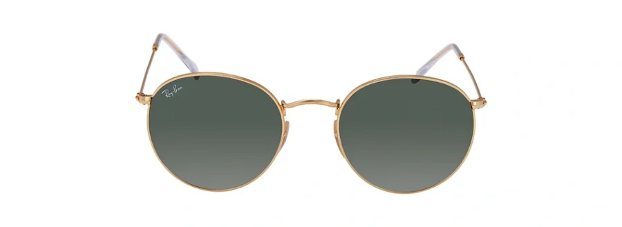 Ray-Ban Round Flat Lenses Green Classic G-15 Unisex