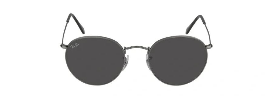 Ray-Ban Round Metal Antiqued Dark Grey Unisex