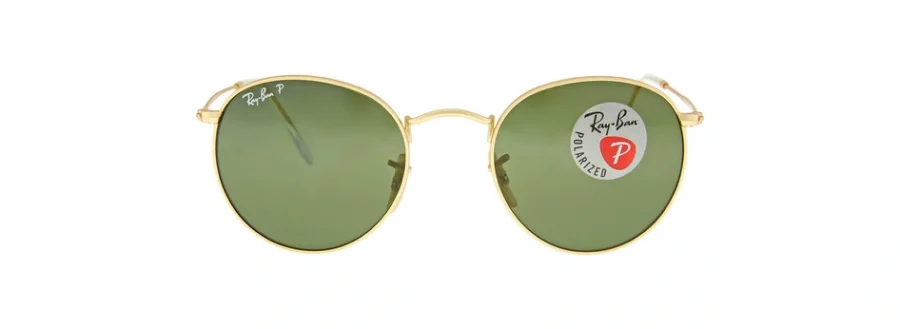 Ray-Ban Round Metal Polarized Green Unisex