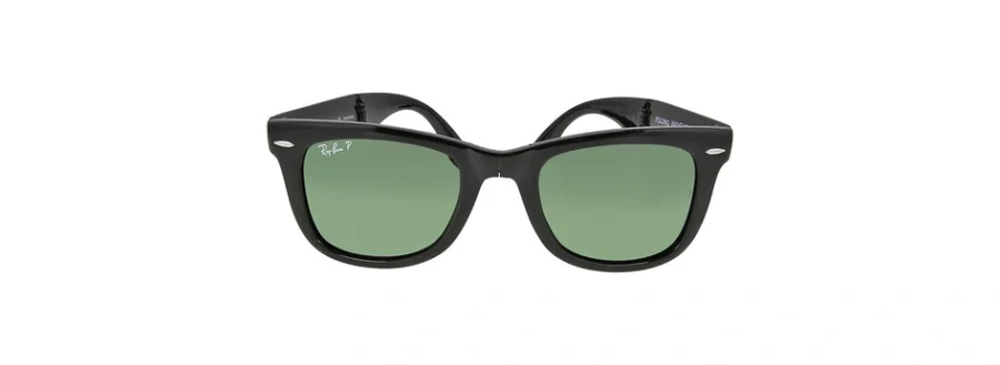 Ray-Ban Wayfarer Folding Classic Polarized Green Classic G-15 Unisex